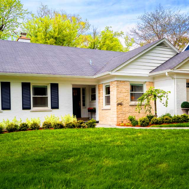 Midcentury Home With Painted Brick Sq